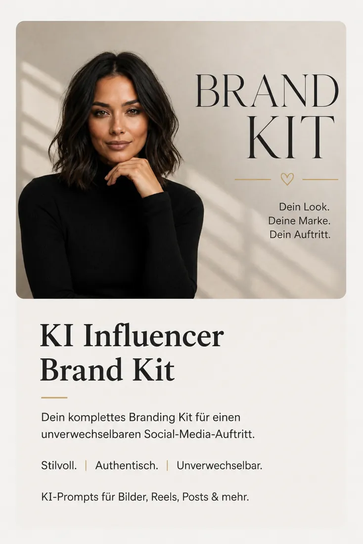 Produktgrafik KI Influencer Brand Kit