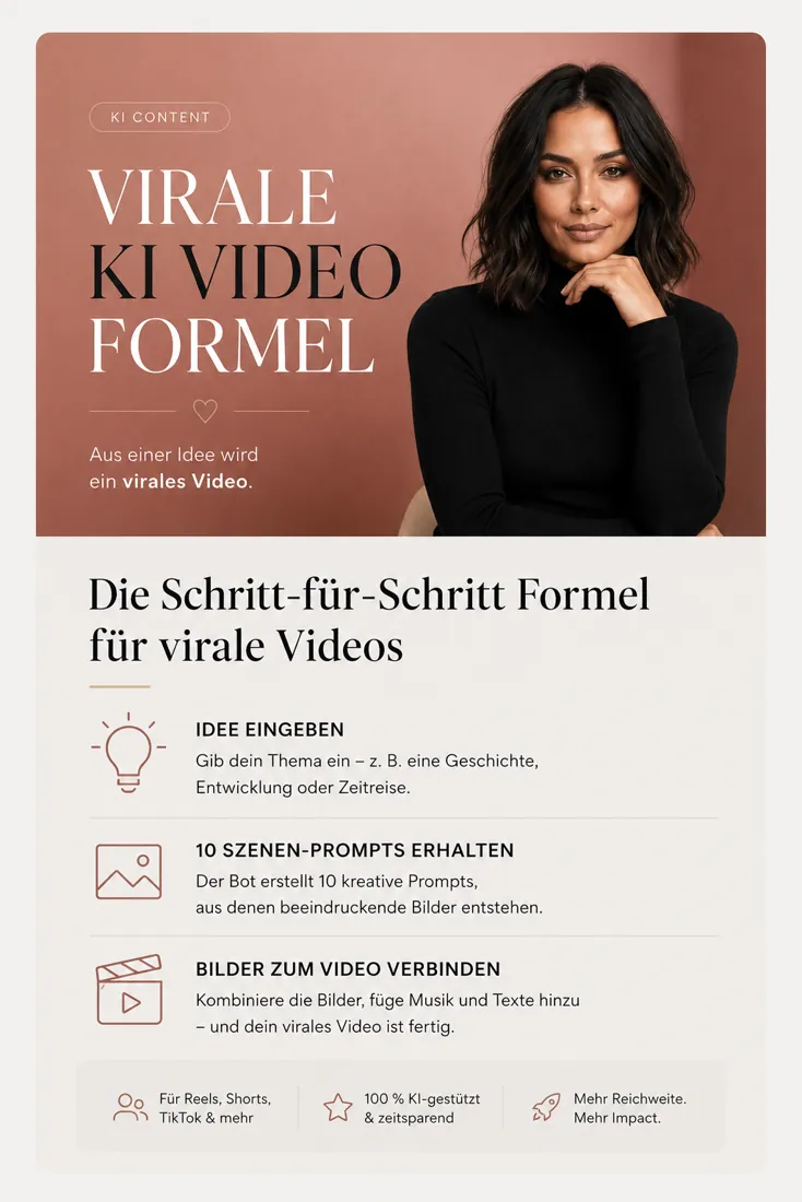 Produktgrafik Virale KI Video Formel